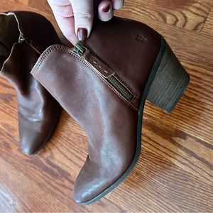 FRYE leather booties